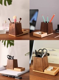 Exquisite Solid Wood Pen Holder