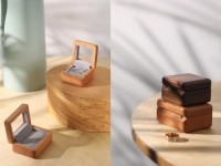 Luxury Solid Wood Ring Box