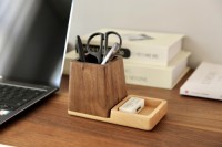 Exquisite Solid Wood Pen Holder